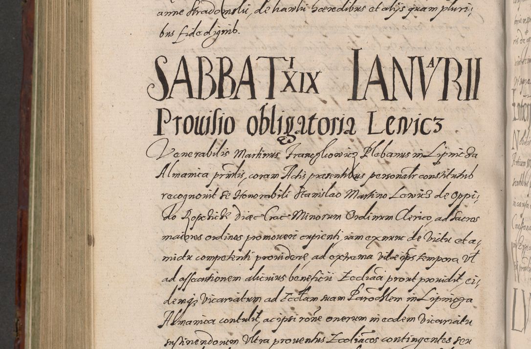 Zdjęcie nr 1124 dla obiektu archiwalnego: Acta actorum causarum sententiarum tam diffinitiuarum quam interloquutorisrum decretorum obligationum quietationum procuratorum constitutionum etc. etc. coram Reverendo Domino Paulo Dembski Dei et Apostolice Sedis Gratia Episcopalo Dicensis Suffraganeo Canonico Vicario in Spiritualibus et Officiali Generali Cracoviensis ad Annum Domini Millesimum Sexcentesimum Undecimum cuius indictio octava pontificatus Sanctissimi Domini Nostri Domini Pauli Divina Providentia Papae Vti foeliciter continuantur