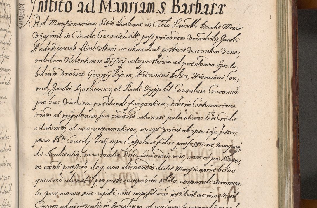 Zdjęcie nr 1119 dla obiektu archiwalnego: Acta actorum causarum sententiarum tam diffinitiuarum quam interloquutorisrum decretorum obligationum quietationum procuratorum constitutionum etc. etc. coram Reverendo Domino Paulo Dembski Dei et Apostolice Sedis Gratia Episcopalo Dicensis Suffraganeo Canonico Vicario in Spiritualibus et Officiali Generali Cracoviensis ad Annum Domini Millesimum Sexcentesimum Undecimum cuius indictio octava pontificatus Sanctissimi Domini Nostri Domini Pauli Divina Providentia Papae Vti foeliciter continuantur