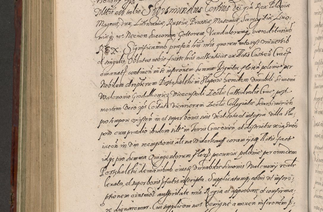 Zdjęcie nr 1110 dla obiektu archiwalnego: Acta actorum causarum sententiarum tam diffinitiuarum quam interloquutorisrum decretorum obligationum quietationum procuratorum constitutionum etc. etc. coram Reverendo Domino Paulo Dembski Dei et Apostolice Sedis Gratia Episcopalo Dicensis Suffraganeo Canonico Vicario in Spiritualibus et Officiali Generali Cracoviensis ad Annum Domini Millesimum Sexcentesimum Undecimum cuius indictio octava pontificatus Sanctissimi Domini Nostri Domini Pauli Divina Providentia Papae Vti foeliciter continuantur