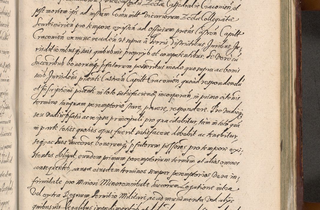 Zdjęcie nr 1109 dla obiektu archiwalnego: Acta actorum causarum sententiarum tam diffinitiuarum quam interloquutorisrum decretorum obligationum quietationum procuratorum constitutionum etc. etc. coram Reverendo Domino Paulo Dembski Dei et Apostolice Sedis Gratia Episcopalo Dicensis Suffraganeo Canonico Vicario in Spiritualibus et Officiali Generali Cracoviensis ad Annum Domini Millesimum Sexcentesimum Undecimum cuius indictio octava pontificatus Sanctissimi Domini Nostri Domini Pauli Divina Providentia Papae Vti foeliciter continuantur