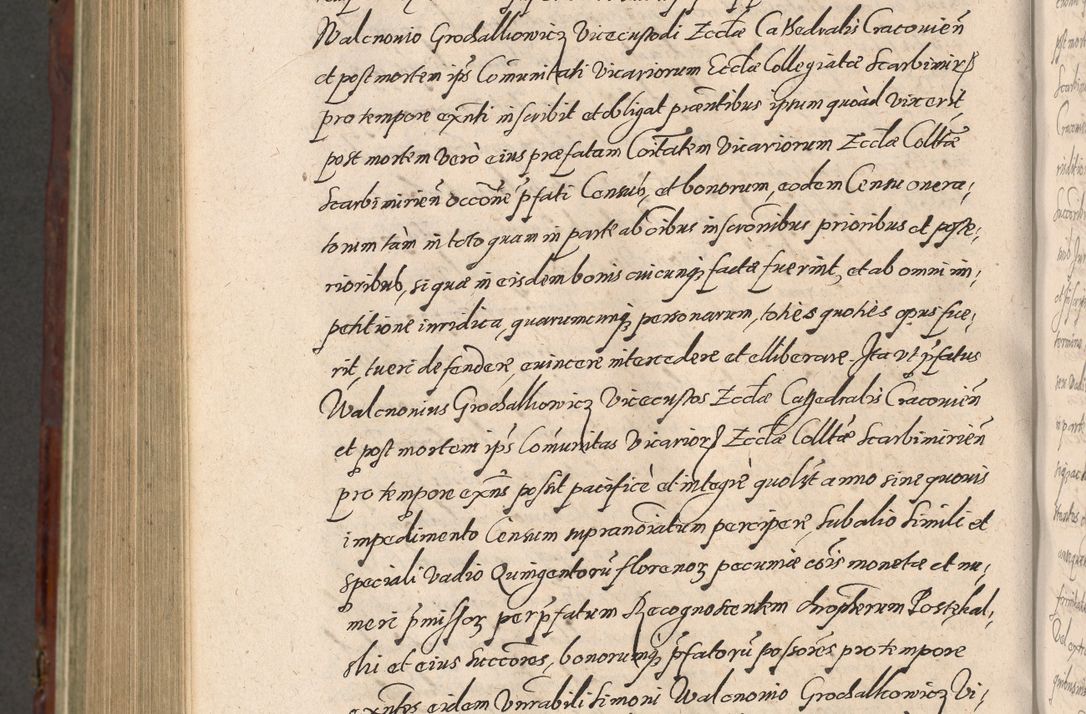 Zdjęcie nr 1108 dla obiektu archiwalnego: Acta actorum causarum sententiarum tam diffinitiuarum quam interloquutorisrum decretorum obligationum quietationum procuratorum constitutionum etc. etc. coram Reverendo Domino Paulo Dembski Dei et Apostolice Sedis Gratia Episcopalo Dicensis Suffraganeo Canonico Vicario in Spiritualibus et Officiali Generali Cracoviensis ad Annum Domini Millesimum Sexcentesimum Undecimum cuius indictio octava pontificatus Sanctissimi Domini Nostri Domini Pauli Divina Providentia Papae Vti foeliciter continuantur