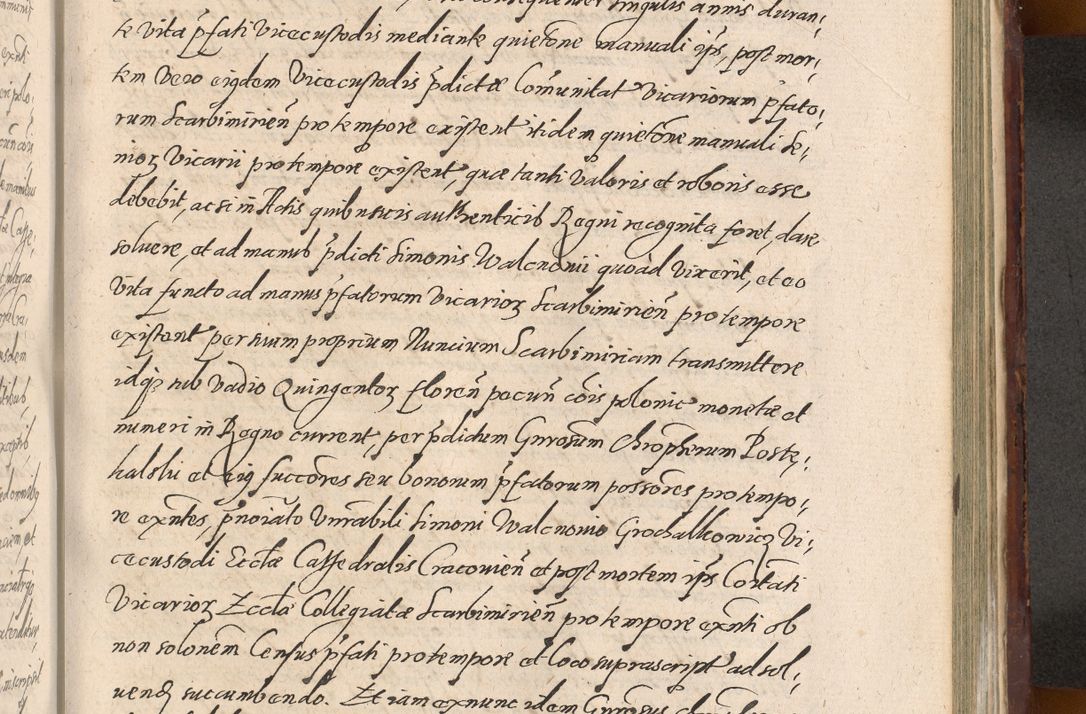 Zdjęcie nr 1107 dla obiektu archiwalnego: Acta actorum causarum sententiarum tam diffinitiuarum quam interloquutorisrum decretorum obligationum quietationum procuratorum constitutionum etc. etc. coram Reverendo Domino Paulo Dembski Dei et Apostolice Sedis Gratia Episcopalo Dicensis Suffraganeo Canonico Vicario in Spiritualibus et Officiali Generali Cracoviensis ad Annum Domini Millesimum Sexcentesimum Undecimum cuius indictio octava pontificatus Sanctissimi Domini Nostri Domini Pauli Divina Providentia Papae Vti foeliciter continuantur