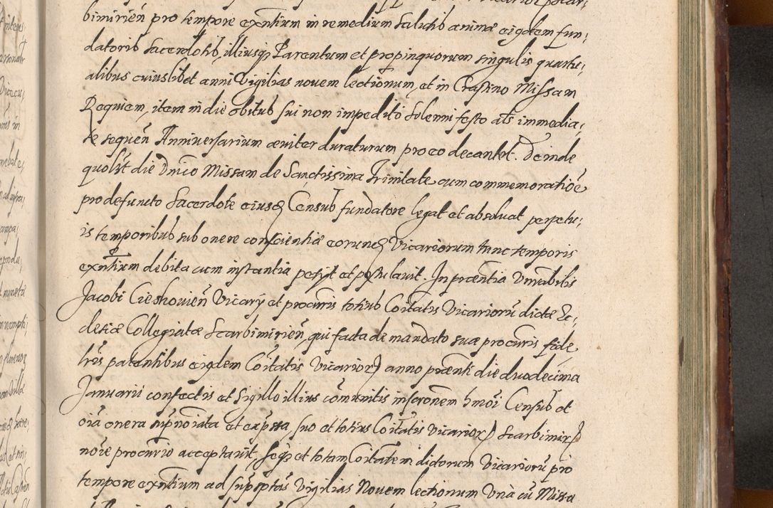 Zdjęcie nr 1105 dla obiektu archiwalnego: Acta actorum causarum sententiarum tam diffinitiuarum quam interloquutorisrum decretorum obligationum quietationum procuratorum constitutionum etc. etc. coram Reverendo Domino Paulo Dembski Dei et Apostolice Sedis Gratia Episcopalo Dicensis Suffraganeo Canonico Vicario in Spiritualibus et Officiali Generali Cracoviensis ad Annum Domini Millesimum Sexcentesimum Undecimum cuius indictio octava pontificatus Sanctissimi Domini Nostri Domini Pauli Divina Providentia Papae Vti foeliciter continuantur
