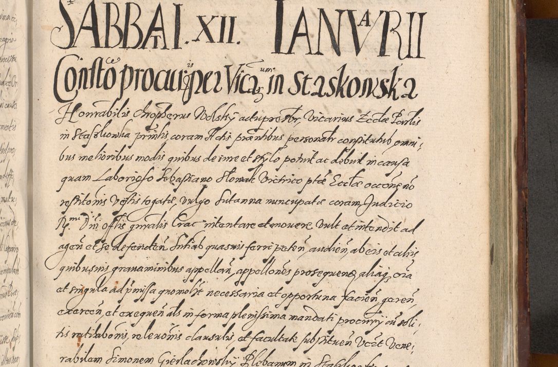 Zdjęcie nr 1103 dla obiektu archiwalnego: Acta actorum causarum sententiarum tam diffinitiuarum quam interloquutorisrum decretorum obligationum quietationum procuratorum constitutionum etc. etc. coram Reverendo Domino Paulo Dembski Dei et Apostolice Sedis Gratia Episcopalo Dicensis Suffraganeo Canonico Vicario in Spiritualibus et Officiali Generali Cracoviensis ad Annum Domini Millesimum Sexcentesimum Undecimum cuius indictio octava pontificatus Sanctissimi Domini Nostri Domini Pauli Divina Providentia Papae Vti foeliciter continuantur
