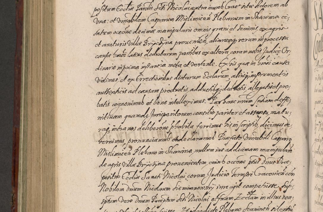 Zdjęcie nr 1102 dla obiektu archiwalnego: Acta actorum causarum sententiarum tam diffinitiuarum quam interloquutorisrum decretorum obligationum quietationum procuratorum constitutionum etc. etc. coram Reverendo Domino Paulo Dembski Dei et Apostolice Sedis Gratia Episcopalo Dicensis Suffraganeo Canonico Vicario in Spiritualibus et Officiali Generali Cracoviensis ad Annum Domini Millesimum Sexcentesimum Undecimum cuius indictio octava pontificatus Sanctissimi Domini Nostri Domini Pauli Divina Providentia Papae Vti foeliciter continuantur