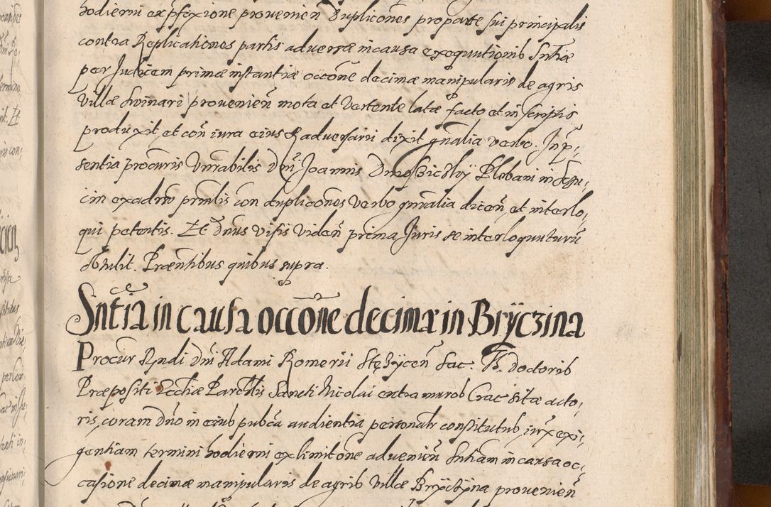 Zdjęcie nr 1101 dla obiektu archiwalnego: Acta actorum causarum sententiarum tam diffinitiuarum quam interloquutorisrum decretorum obligationum quietationum procuratorum constitutionum etc. etc. coram Reverendo Domino Paulo Dembski Dei et Apostolice Sedis Gratia Episcopalo Dicensis Suffraganeo Canonico Vicario in Spiritualibus et Officiali Generali Cracoviensis ad Annum Domini Millesimum Sexcentesimum Undecimum cuius indictio octava pontificatus Sanctissimi Domini Nostri Domini Pauli Divina Providentia Papae Vti foeliciter continuantur