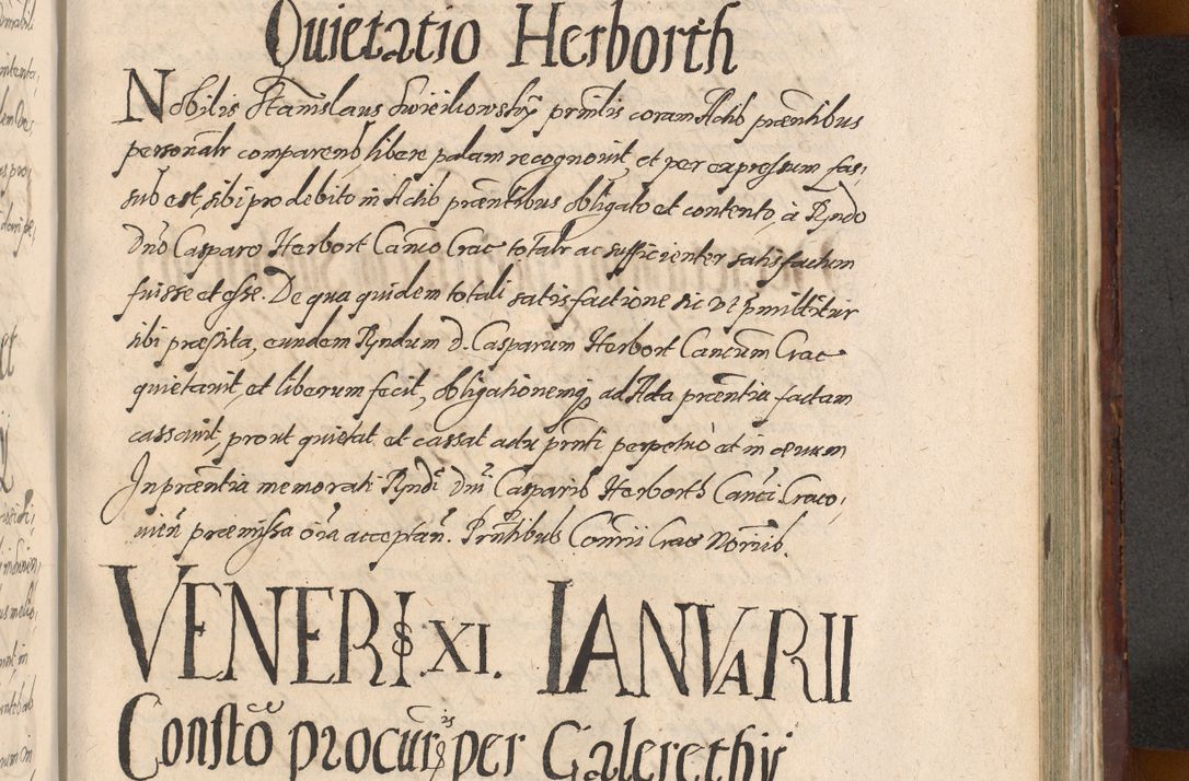 Zdjęcie nr 1097 dla obiektu archiwalnego: Acta actorum causarum sententiarum tam diffinitiuarum quam interloquutorisrum decretorum obligationum quietationum procuratorum constitutionum etc. etc. coram Reverendo Domino Paulo Dembski Dei et Apostolice Sedis Gratia Episcopalo Dicensis Suffraganeo Canonico Vicario in Spiritualibus et Officiali Generali Cracoviensis ad Annum Domini Millesimum Sexcentesimum Undecimum cuius indictio octava pontificatus Sanctissimi Domini Nostri Domini Pauli Divina Providentia Papae Vti foeliciter continuantur