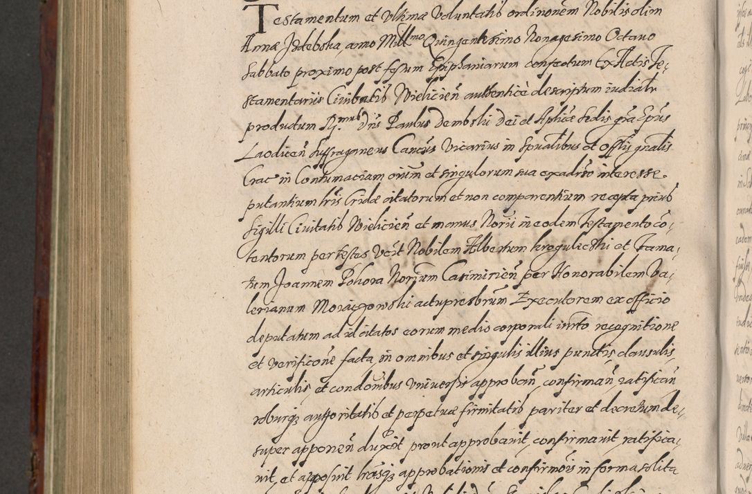 Zdjęcie nr 1088 dla obiektu archiwalnego: Acta actorum causarum sententiarum tam diffinitiuarum quam interloquutorisrum decretorum obligationum quietationum procuratorum constitutionum etc. etc. coram Reverendo Domino Paulo Dembski Dei et Apostolice Sedis Gratia Episcopalo Dicensis Suffraganeo Canonico Vicario in Spiritualibus et Officiali Generali Cracoviensis ad Annum Domini Millesimum Sexcentesimum Undecimum cuius indictio octava pontificatus Sanctissimi Domini Nostri Domini Pauli Divina Providentia Papae Vti foeliciter continuantur