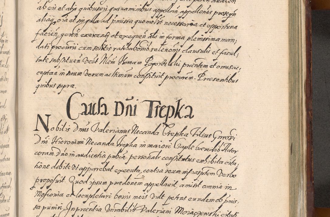 Zdjęcie nr 1087 dla obiektu archiwalnego: Acta actorum causarum sententiarum tam diffinitiuarum quam interloquutorisrum decretorum obligationum quietationum procuratorum constitutionum etc. etc. coram Reverendo Domino Paulo Dembski Dei et Apostolice Sedis Gratia Episcopalo Dicensis Suffraganeo Canonico Vicario in Spiritualibus et Officiali Generali Cracoviensis ad Annum Domini Millesimum Sexcentesimum Undecimum cuius indictio octava pontificatus Sanctissimi Domini Nostri Domini Pauli Divina Providentia Papae Vti foeliciter continuantur