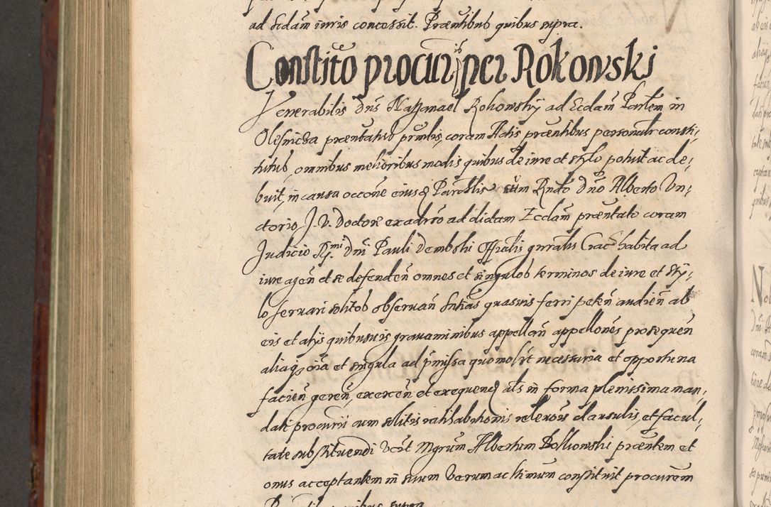 Zdjęcie nr 1086 dla obiektu archiwalnego: Acta actorum causarum sententiarum tam diffinitiuarum quam interloquutorisrum decretorum obligationum quietationum procuratorum constitutionum etc. etc. coram Reverendo Domino Paulo Dembski Dei et Apostolice Sedis Gratia Episcopalo Dicensis Suffraganeo Canonico Vicario in Spiritualibus et Officiali Generali Cracoviensis ad Annum Domini Millesimum Sexcentesimum Undecimum cuius indictio octava pontificatus Sanctissimi Domini Nostri Domini Pauli Divina Providentia Papae Vti foeliciter continuantur