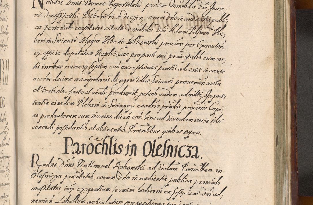 Zdjęcie nr 1085 dla obiektu archiwalnego: Acta actorum causarum sententiarum tam diffinitiuarum quam interloquutorisrum decretorum obligationum quietationum procuratorum constitutionum etc. etc. coram Reverendo Domino Paulo Dembski Dei et Apostolice Sedis Gratia Episcopalo Dicensis Suffraganeo Canonico Vicario in Spiritualibus et Officiali Generali Cracoviensis ad Annum Domini Millesimum Sexcentesimum Undecimum cuius indictio octava pontificatus Sanctissimi Domini Nostri Domini Pauli Divina Providentia Papae Vti foeliciter continuantur