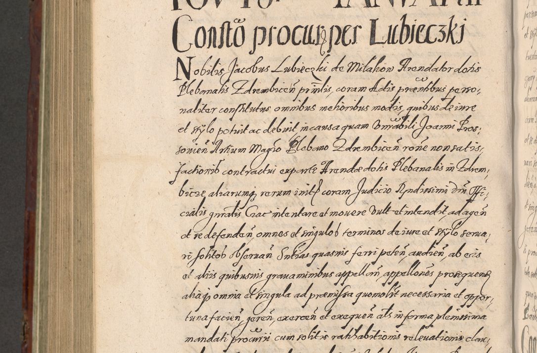 Zdjęcie nr 1082 dla obiektu archiwalnego: Acta actorum causarum sententiarum tam diffinitiuarum quam interloquutorisrum decretorum obligationum quietationum procuratorum constitutionum etc. etc. coram Reverendo Domino Paulo Dembski Dei et Apostolice Sedis Gratia Episcopalo Dicensis Suffraganeo Canonico Vicario in Spiritualibus et Officiali Generali Cracoviensis ad Annum Domini Millesimum Sexcentesimum Undecimum cuius indictio octava pontificatus Sanctissimi Domini Nostri Domini Pauli Divina Providentia Papae Vti foeliciter continuantur