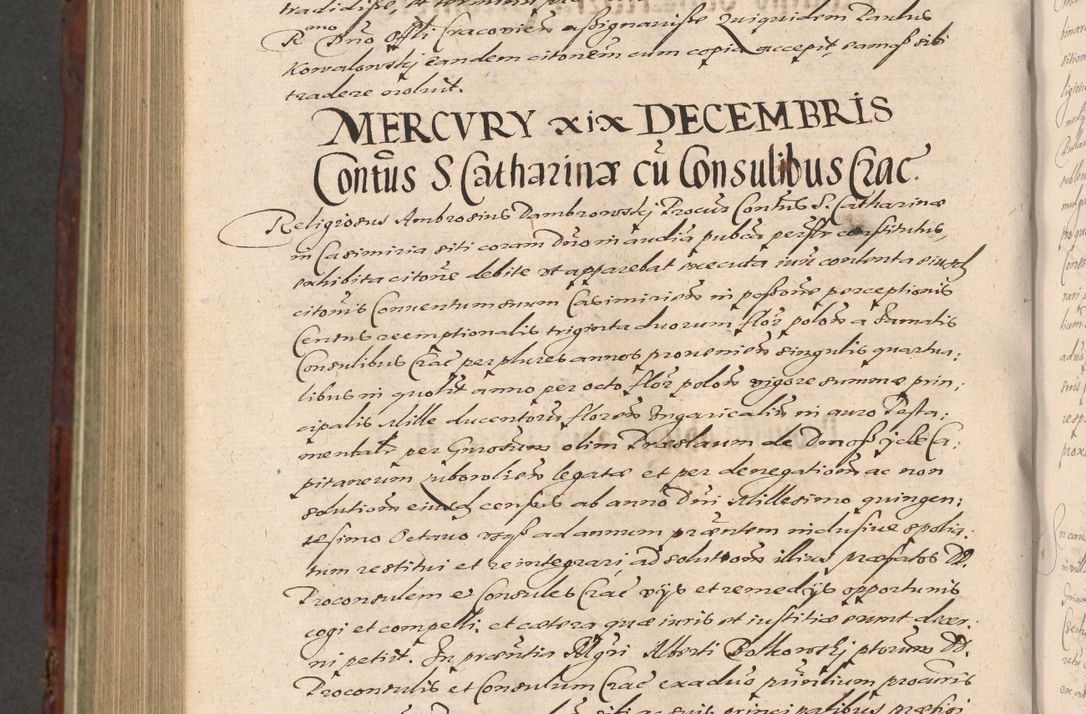 Zdjęcie nr 1070 dla obiektu archiwalnego: Acta actorum causarum sententiarum tam diffinitiuarum quam interloquutorisrum decretorum obligationum quietationum procuratorum constitutionum etc. etc. coram Reverendo Domino Paulo Dembski Dei et Apostolice Sedis Gratia Episcopalo Dicensis Suffraganeo Canonico Vicario in Spiritualibus et Officiali Generali Cracoviensis ad Annum Domini Millesimum Sexcentesimum Undecimum cuius indictio octava pontificatus Sanctissimi Domini Nostri Domini Pauli Divina Providentia Papae Vti foeliciter continuantur