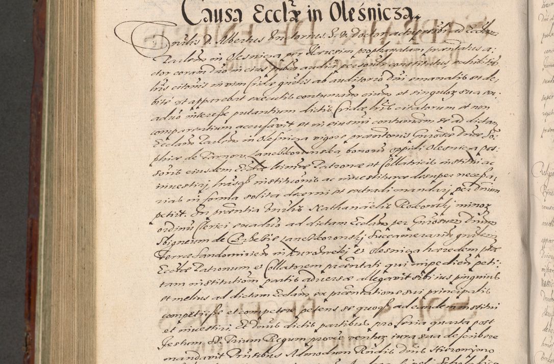 Zdjęcie nr 1066 dla obiektu archiwalnego: Acta actorum causarum sententiarum tam diffinitiuarum quam interloquutorisrum decretorum obligationum quietationum procuratorum constitutionum etc. etc. coram Reverendo Domino Paulo Dembski Dei et Apostolice Sedis Gratia Episcopalo Dicensis Suffraganeo Canonico Vicario in Spiritualibus et Officiali Generali Cracoviensis ad Annum Domini Millesimum Sexcentesimum Undecimum cuius indictio octava pontificatus Sanctissimi Domini Nostri Domini Pauli Divina Providentia Papae Vti foeliciter continuantur