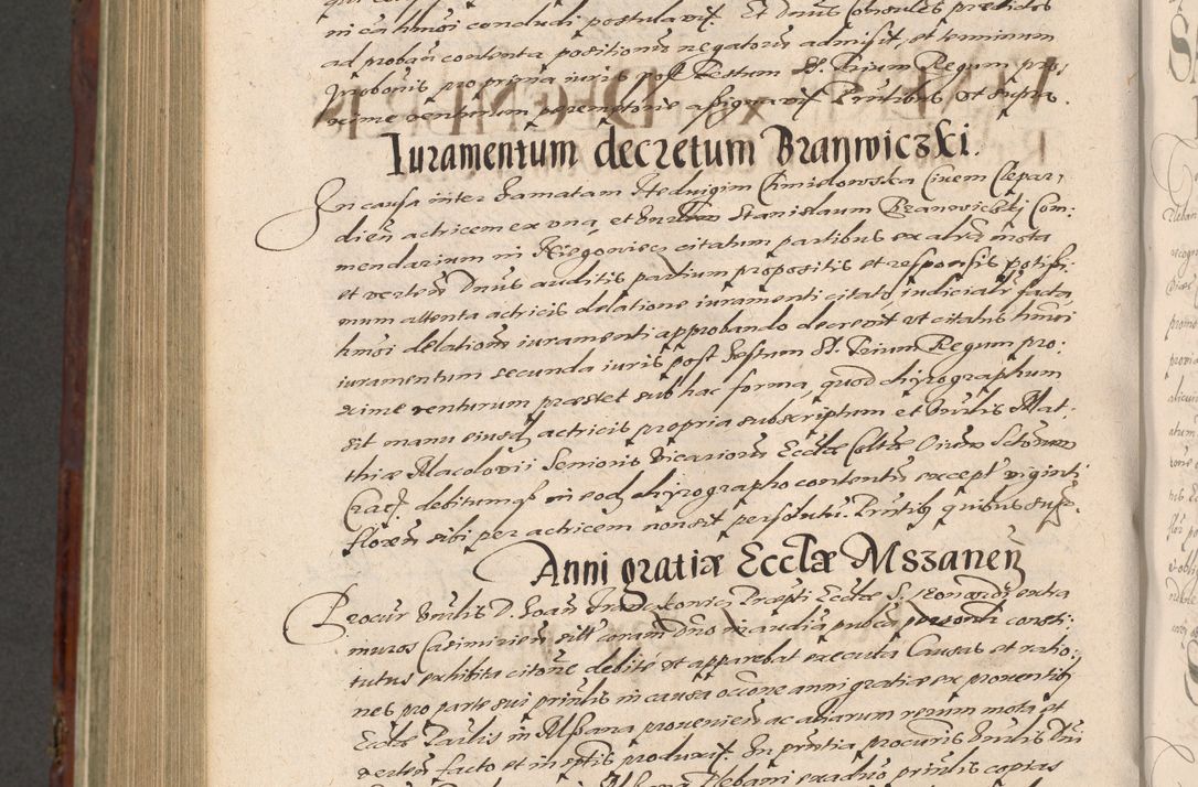 Zdjęcie nr 1064 dla obiektu archiwalnego: Acta actorum causarum sententiarum tam diffinitiuarum quam interloquutorisrum decretorum obligationum quietationum procuratorum constitutionum etc. etc. coram Reverendo Domino Paulo Dembski Dei et Apostolice Sedis Gratia Episcopalo Dicensis Suffraganeo Canonico Vicario in Spiritualibus et Officiali Generali Cracoviensis ad Annum Domini Millesimum Sexcentesimum Undecimum cuius indictio octava pontificatus Sanctissimi Domini Nostri Domini Pauli Divina Providentia Papae Vti foeliciter continuantur