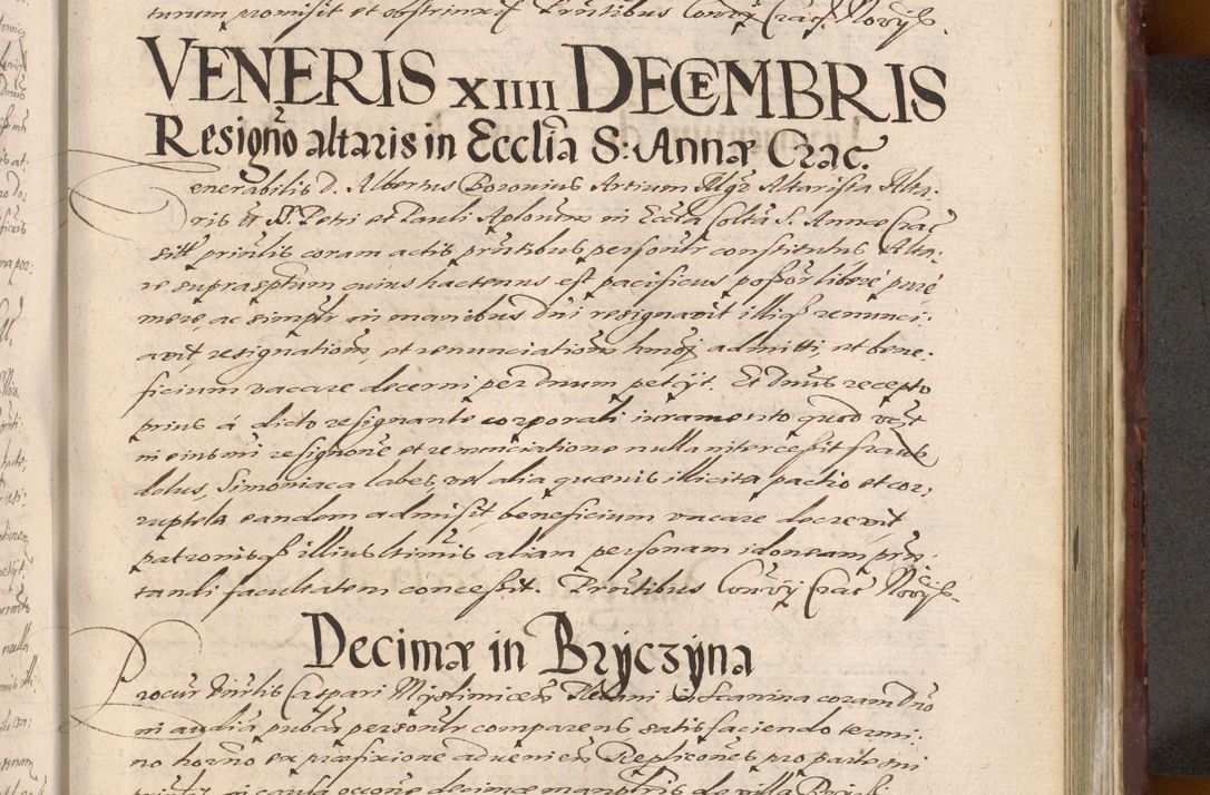 Zdjęcie nr 1063 dla obiektu archiwalnego: Acta actorum causarum sententiarum tam diffinitiuarum quam interloquutorisrum decretorum obligationum quietationum procuratorum constitutionum etc. etc. coram Reverendo Domino Paulo Dembski Dei et Apostolice Sedis Gratia Episcopalo Dicensis Suffraganeo Canonico Vicario in Spiritualibus et Officiali Generali Cracoviensis ad Annum Domini Millesimum Sexcentesimum Undecimum cuius indictio octava pontificatus Sanctissimi Domini Nostri Domini Pauli Divina Providentia Papae Vti foeliciter continuantur