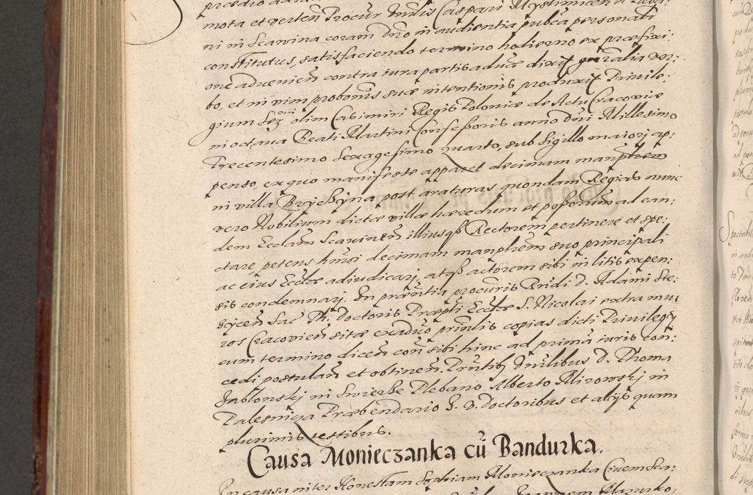 Zdjęcie nr 1058 dla obiektu archiwalnego: Acta actorum causarum sententiarum tam diffinitiuarum quam interloquutorisrum decretorum obligationum quietationum procuratorum constitutionum etc. etc. coram Reverendo Domino Paulo Dembski Dei et Apostolice Sedis Gratia Episcopalo Dicensis Suffraganeo Canonico Vicario in Spiritualibus et Officiali Generali Cracoviensis ad Annum Domini Millesimum Sexcentesimum Undecimum cuius indictio octava pontificatus Sanctissimi Domini Nostri Domini Pauli Divina Providentia Papae Vti foeliciter continuantur