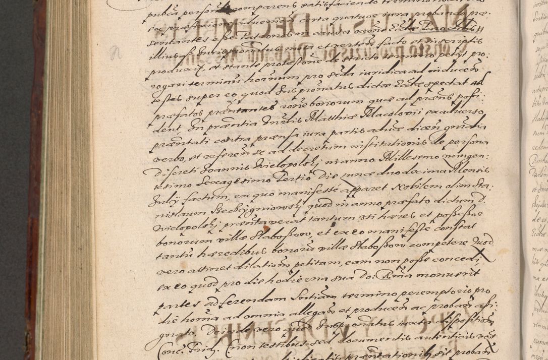 Zdjęcie nr 1052 dla obiektu archiwalnego: Acta actorum causarum sententiarum tam diffinitiuarum quam interloquutorisrum decretorum obligationum quietationum procuratorum constitutionum etc. etc. coram Reverendo Domino Paulo Dembski Dei et Apostolice Sedis Gratia Episcopalo Dicensis Suffraganeo Canonico Vicario in Spiritualibus et Officiali Generali Cracoviensis ad Annum Domini Millesimum Sexcentesimum Undecimum cuius indictio octava pontificatus Sanctissimi Domini Nostri Domini Pauli Divina Providentia Papae Vti foeliciter continuantur
