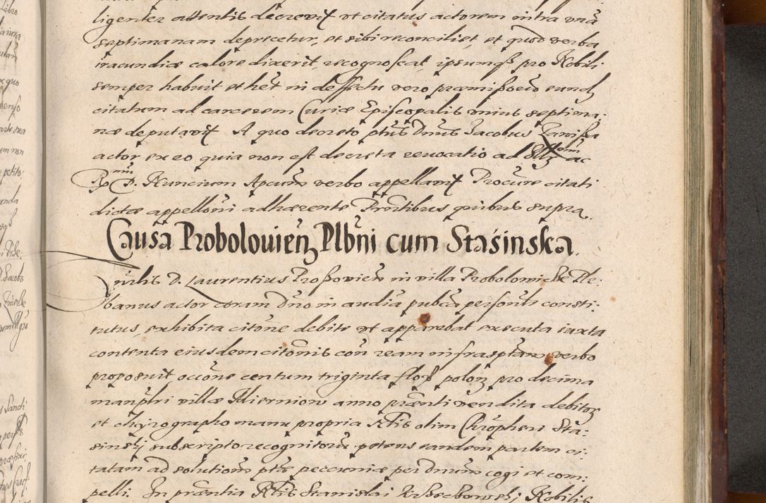 Zdjęcie nr 1049 dla obiektu archiwalnego: Acta actorum causarum sententiarum tam diffinitiuarum quam interloquutorisrum decretorum obligationum quietationum procuratorum constitutionum etc. etc. coram Reverendo Domino Paulo Dembski Dei et Apostolice Sedis Gratia Episcopalo Dicensis Suffraganeo Canonico Vicario in Spiritualibus et Officiali Generali Cracoviensis ad Annum Domini Millesimum Sexcentesimum Undecimum cuius indictio octava pontificatus Sanctissimi Domini Nostri Domini Pauli Divina Providentia Papae Vti foeliciter continuantur