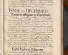 Zdjęcie nr 1047 dla obiektu archiwalnego: Acta actorum causarum sententiarum tam diffinitiuarum quam interloquutorisrum decretorum obligationum quietationum procuratorum constitutionum etc. etc. coram Reverendo Domino Paulo Dembski Dei et Apostolice Sedis Gratia Episcopalo Dicensis Suffraganeo Canonico Vicario in Spiritualibus et Officiali Generali Cracoviensis ad Annum Domini Millesimum Sexcentesimum Undecimum cuius indictio octava pontificatus Sanctissimi Domini Nostri Domini Pauli Divina Providentia Papae Vti foeliciter continuantur