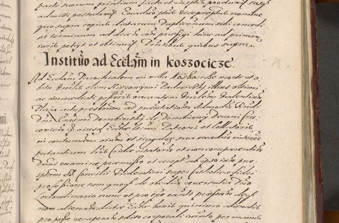 Zdjęcie nr 1041 dla obiektu archiwalnego: Acta actorum causarum sententiarum tam diffinitiuarum quam interloquutorisrum decretorum obligationum quietationum procuratorum constitutionum etc. etc. coram Reverendo Domino Paulo Dembski Dei et Apostolice Sedis Gratia Episcopalo Dicensis Suffraganeo Canonico Vicario in Spiritualibus et Officiali Generali Cracoviensis ad Annum Domini Millesimum Sexcentesimum Undecimum cuius indictio octava pontificatus Sanctissimi Domini Nostri Domini Pauli Divina Providentia Papae Vti foeliciter continuantur