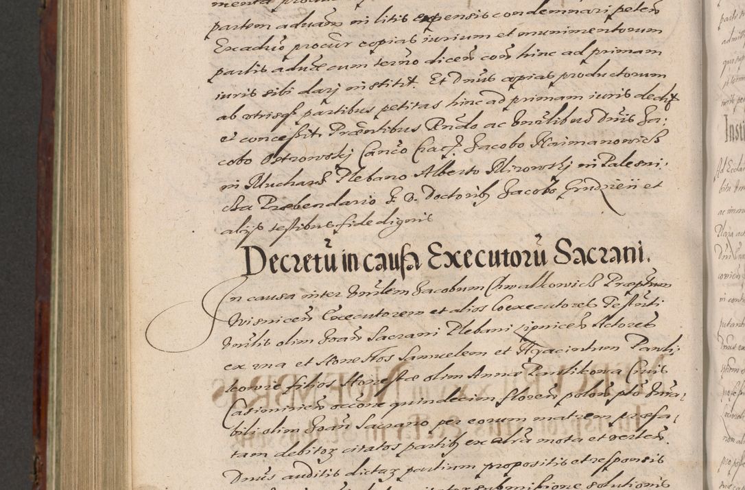 Zdjęcie nr 1040 dla obiektu archiwalnego: Acta actorum causarum sententiarum tam diffinitiuarum quam interloquutorisrum decretorum obligationum quietationum procuratorum constitutionum etc. etc. coram Reverendo Domino Paulo Dembski Dei et Apostolice Sedis Gratia Episcopalo Dicensis Suffraganeo Canonico Vicario in Spiritualibus et Officiali Generali Cracoviensis ad Annum Domini Millesimum Sexcentesimum Undecimum cuius indictio octava pontificatus Sanctissimi Domini Nostri Domini Pauli Divina Providentia Papae Vti foeliciter continuantur