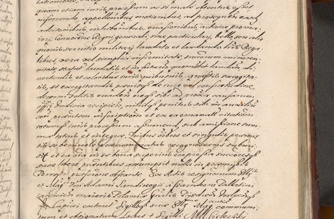 Zdjęcie nr 1033 dla obiektu archiwalnego: Acta actorum causarum sententiarum tam diffinitiuarum quam interloquutorisrum decretorum obligationum quietationum procuratorum constitutionum etc. etc. coram Reverendo Domino Paulo Dembski Dei et Apostolice Sedis Gratia Episcopalo Dicensis Suffraganeo Canonico Vicario in Spiritualibus et Officiali Generali Cracoviensis ad Annum Domini Millesimum Sexcentesimum Undecimum cuius indictio octava pontificatus Sanctissimi Domini Nostri Domini Pauli Divina Providentia Papae Vti foeliciter continuantur