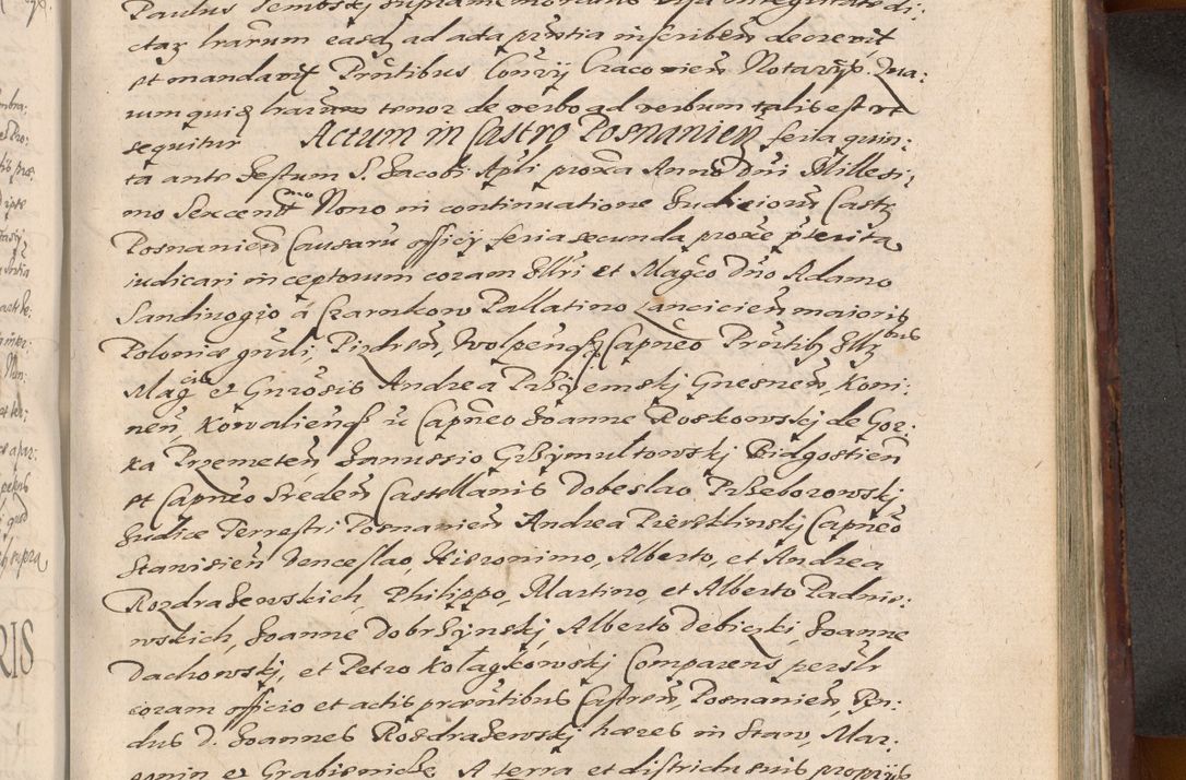 Zdjęcie nr 1029 dla obiektu archiwalnego: Acta actorum causarum sententiarum tam diffinitiuarum quam interloquutorisrum decretorum obligationum quietationum procuratorum constitutionum etc. etc. coram Reverendo Domino Paulo Dembski Dei et Apostolice Sedis Gratia Episcopalo Dicensis Suffraganeo Canonico Vicario in Spiritualibus et Officiali Generali Cracoviensis ad Annum Domini Millesimum Sexcentesimum Undecimum cuius indictio octava pontificatus Sanctissimi Domini Nostri Domini Pauli Divina Providentia Papae Vti foeliciter continuantur