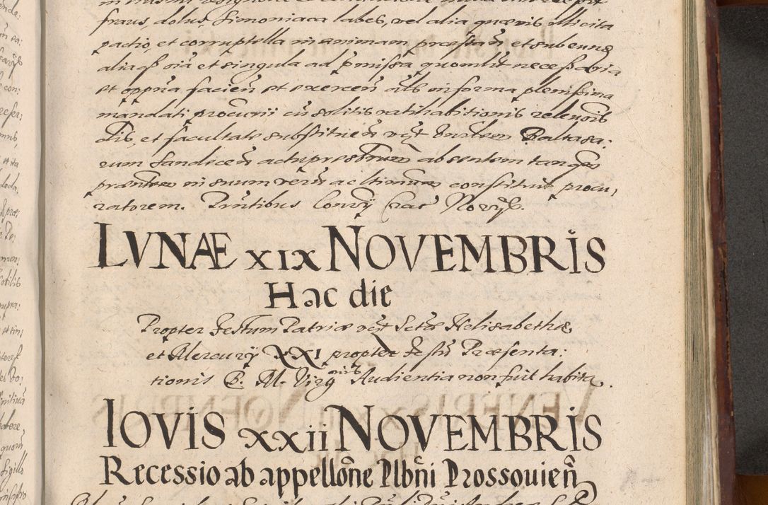 Zdjęcie nr 1027 dla obiektu archiwalnego: Acta actorum causarum sententiarum tam diffinitiuarum quam interloquutorisrum decretorum obligationum quietationum procuratorum constitutionum etc. etc. coram Reverendo Domino Paulo Dembski Dei et Apostolice Sedis Gratia Episcopalo Dicensis Suffraganeo Canonico Vicario in Spiritualibus et Officiali Generali Cracoviensis ad Annum Domini Millesimum Sexcentesimum Undecimum cuius indictio octava pontificatus Sanctissimi Domini Nostri Domini Pauli Divina Providentia Papae Vti foeliciter continuantur