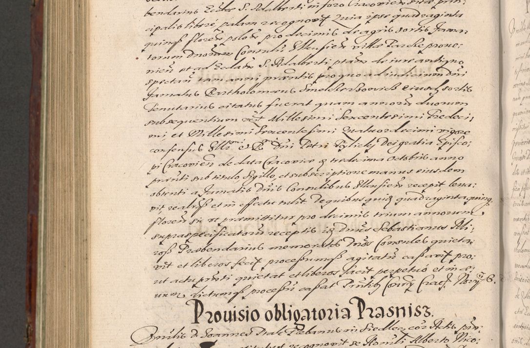 Zdjęcie nr 1018 dla obiektu archiwalnego: Acta actorum causarum sententiarum tam diffinitiuarum quam interloquutorisrum decretorum obligationum quietationum procuratorum constitutionum etc. etc. coram Reverendo Domino Paulo Dembski Dei et Apostolice Sedis Gratia Episcopalo Dicensis Suffraganeo Canonico Vicario in Spiritualibus et Officiali Generali Cracoviensis ad Annum Domini Millesimum Sexcentesimum Undecimum cuius indictio octava pontificatus Sanctissimi Domini Nostri Domini Pauli Divina Providentia Papae Vti foeliciter continuantur