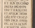 Zdjęcie nr 7 dla obiektu archiwalnego: Illustrissimo et Reverendissimo in Christo Patre Domino Domino Petro Tylicki Dei et Apostolice Sedis Gratia Episcopo Cracoviensis Duce Severiensis Acta actorum causarum sententiarum tam interloquutoriarum quam definitivarum decretorum obligationum, quietationum, recognitionum, constitutionum procuratorum etc. etc. coram Admodum Reverendo Domino Thoma Oborski I. V. Doctore Canonico Vicario in Spiritualibus et Officiali generali Cracoviensis in anno Domini Millesimo Sexcentessimo Decimoquarto Cuius Indictio duodecima Pontificus SS. D. N. D. Pauli Divina providentia Papae quinti Anno decimo foeliciter incipiunt