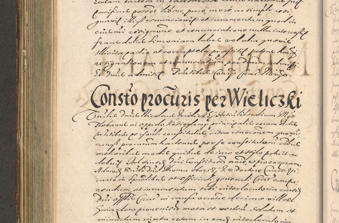 Zdjęcie nr 398 dla obiektu archiwalnego: Illustrissimo et Reverendissimo in Christo Patre Domino Domino Petro Tylicki Dei et Apostolice Sedis Gratia Episcopo Cracoviensis Duce Severiensis Acta actorum causarum sententiarum tam interloquutoriarum quam definitivarum decretorum obligationum, quietationum, recognitionum, constitutionum procuratorum etc. etc. coram Admodum Reverendo Domino Thoma Oborski I. V. Doctore Canonico Vicario in Spiritualibus et Officiali generali Cracoviensis in anno Domini Millesimo Sexcentessimo Decimoquarto Cuius Indictio duodecima Pontificus SS. D. N. D. Pauli Divina providentia Papae quinti Anno decimo foeliciter incipiunt