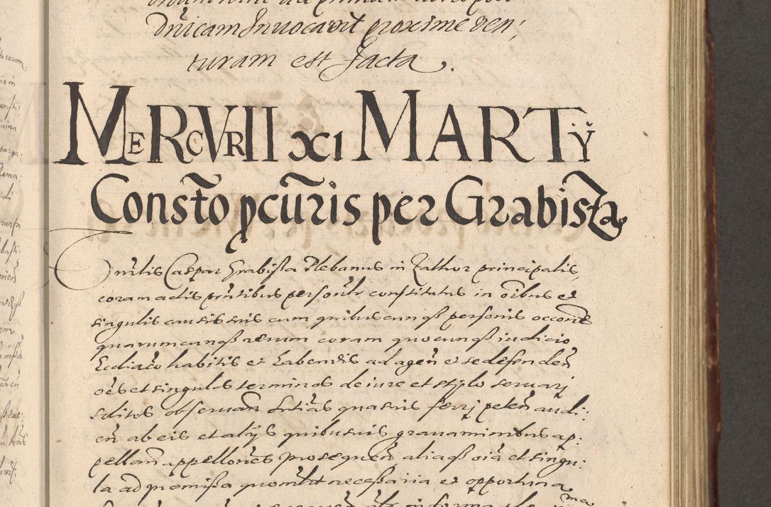 Zdjęcie nr 397 dla obiektu archiwalnego: Illustrissimo et Reverendissimo in Christo Patre Domino Domino Petro Tylicki Dei et Apostolice Sedis Gratia Episcopo Cracoviensis Duce Severiensis Acta actorum causarum sententiarum tam interloquutoriarum quam definitivarum decretorum obligationum, quietationum, recognitionum, constitutionum procuratorum etc. etc. coram Admodum Reverendo Domino Thoma Oborski I. V. Doctore Canonico Vicario in Spiritualibus et Officiali generali Cracoviensis in anno Domini Millesimo Sexcentessimo Decimoquarto Cuius Indictio duodecima Pontificus SS. D. N. D. Pauli Divina providentia Papae quinti Anno decimo foeliciter incipiunt
