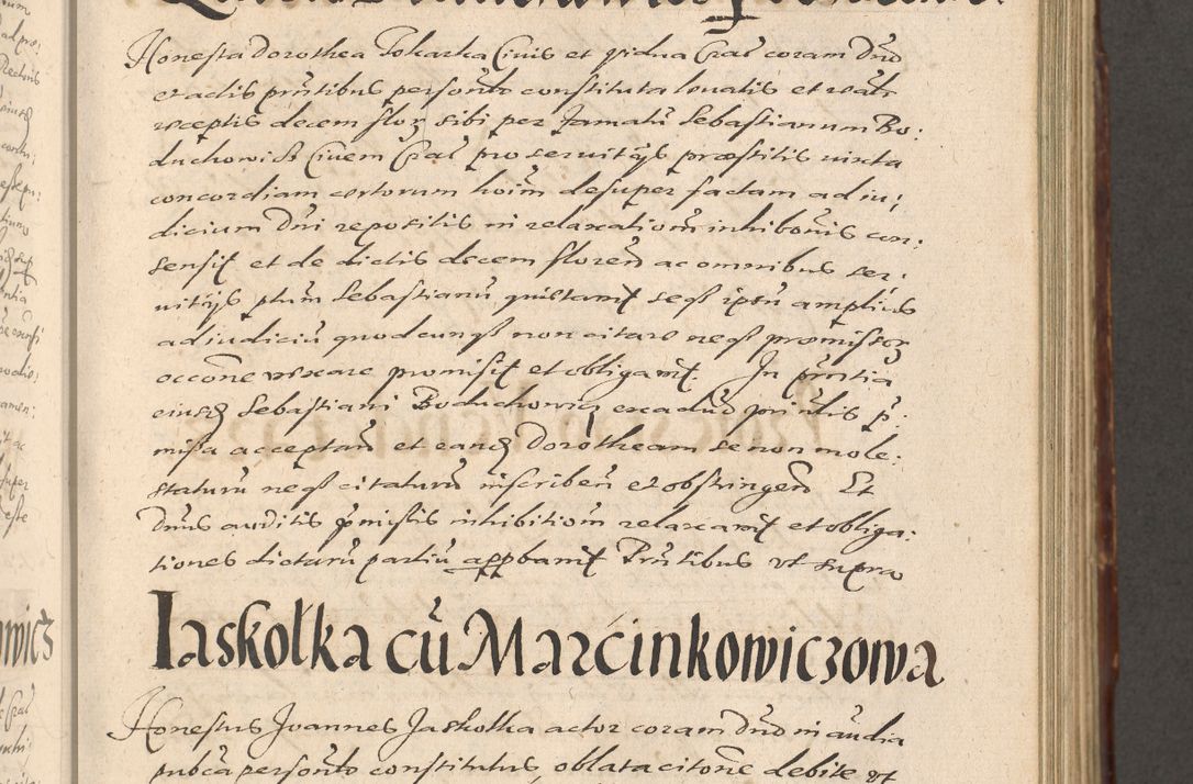 Zdjęcie nr 391 dla obiektu archiwalnego: Illustrissimo et Reverendissimo in Christo Patre Domino Domino Petro Tylicki Dei et Apostolice Sedis Gratia Episcopo Cracoviensis Duce Severiensis Acta actorum causarum sententiarum tam interloquutoriarum quam definitivarum decretorum obligationum, quietationum, recognitionum, constitutionum procuratorum etc. etc. coram Admodum Reverendo Domino Thoma Oborski I. V. Doctore Canonico Vicario in Spiritualibus et Officiali generali Cracoviensis in anno Domini Millesimo Sexcentessimo Decimoquarto Cuius Indictio duodecima Pontificus SS. D. N. D. Pauli Divina providentia Papae quinti Anno decimo foeliciter incipiunt