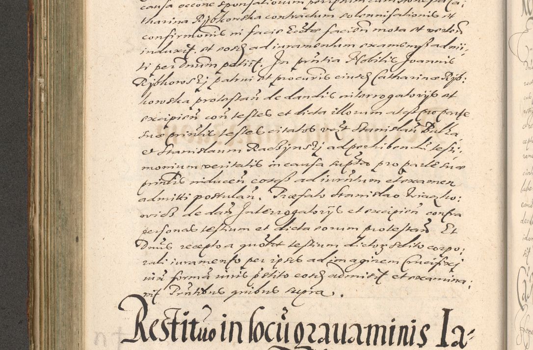 Zdjęcie nr 370 dla obiektu archiwalnego: Illustrissimo et Reverendissimo in Christo Patre Domino Domino Petro Tylicki Dei et Apostolice Sedis Gratia Episcopo Cracoviensis Duce Severiensis Acta actorum causarum sententiarum tam interloquutoriarum quam definitivarum decretorum obligationum, quietationum, recognitionum, constitutionum procuratorum etc. etc. coram Admodum Reverendo Domino Thoma Oborski I. V. Doctore Canonico Vicario in Spiritualibus et Officiali generali Cracoviensis in anno Domini Millesimo Sexcentessimo Decimoquarto Cuius Indictio duodecima Pontificus SS. D. N. D. Pauli Divina providentia Papae quinti Anno decimo foeliciter incipiunt