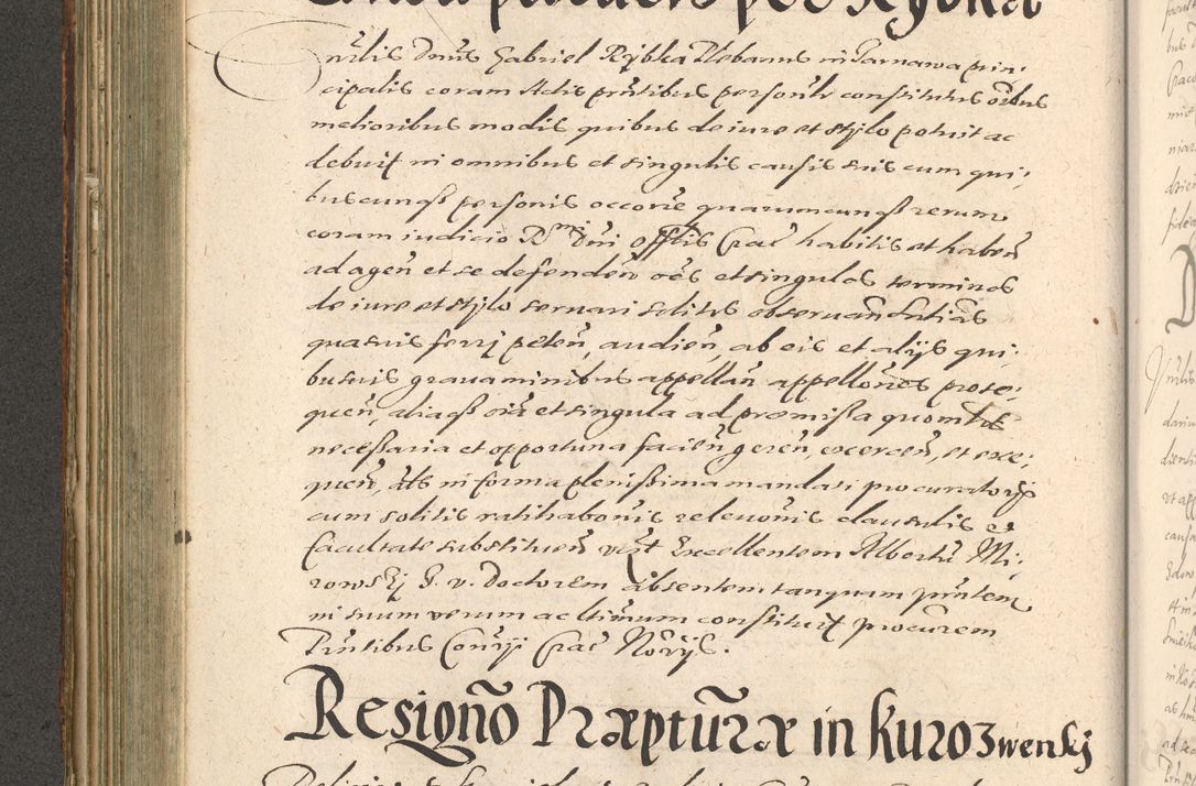 Zdjęcie nr 346 dla obiektu archiwalnego: Illustrissimo et Reverendissimo in Christo Patre Domino Domino Petro Tylicki Dei et Apostolice Sedis Gratia Episcopo Cracoviensis Duce Severiensis Acta actorum causarum sententiarum tam interloquutoriarum quam definitivarum decretorum obligationum, quietationum, recognitionum, constitutionum procuratorum etc. etc. coram Admodum Reverendo Domino Thoma Oborski I. V. Doctore Canonico Vicario in Spiritualibus et Officiali generali Cracoviensis in anno Domini Millesimo Sexcentessimo Decimoquarto Cuius Indictio duodecima Pontificus SS. D. N. D. Pauli Divina providentia Papae quinti Anno decimo foeliciter incipiunt