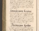 Zdjęcie nr 348 dla obiektu archiwalnego: Illustrissimo et Reverendissimo in Christo Patre Domino Domino Petro Tylicki Dei et Apostolice Sedis Gratia Episcopo Cracoviensis Duce Severiensis Acta actorum causarum sententiarum tam interloquutoriarum quam definitivarum decretorum obligationum, quietationum, recognitionum, constitutionum procuratorum etc. etc. coram Admodum Reverendo Domino Thoma Oborski I. V. Doctore Canonico Vicario in Spiritualibus et Officiali generali Cracoviensis in anno Domini Millesimo Sexcentessimo Decimoquarto Cuius Indictio duodecima Pontificus SS. D. N. D. Pauli Divina providentia Papae quinti Anno decimo foeliciter incipiunt