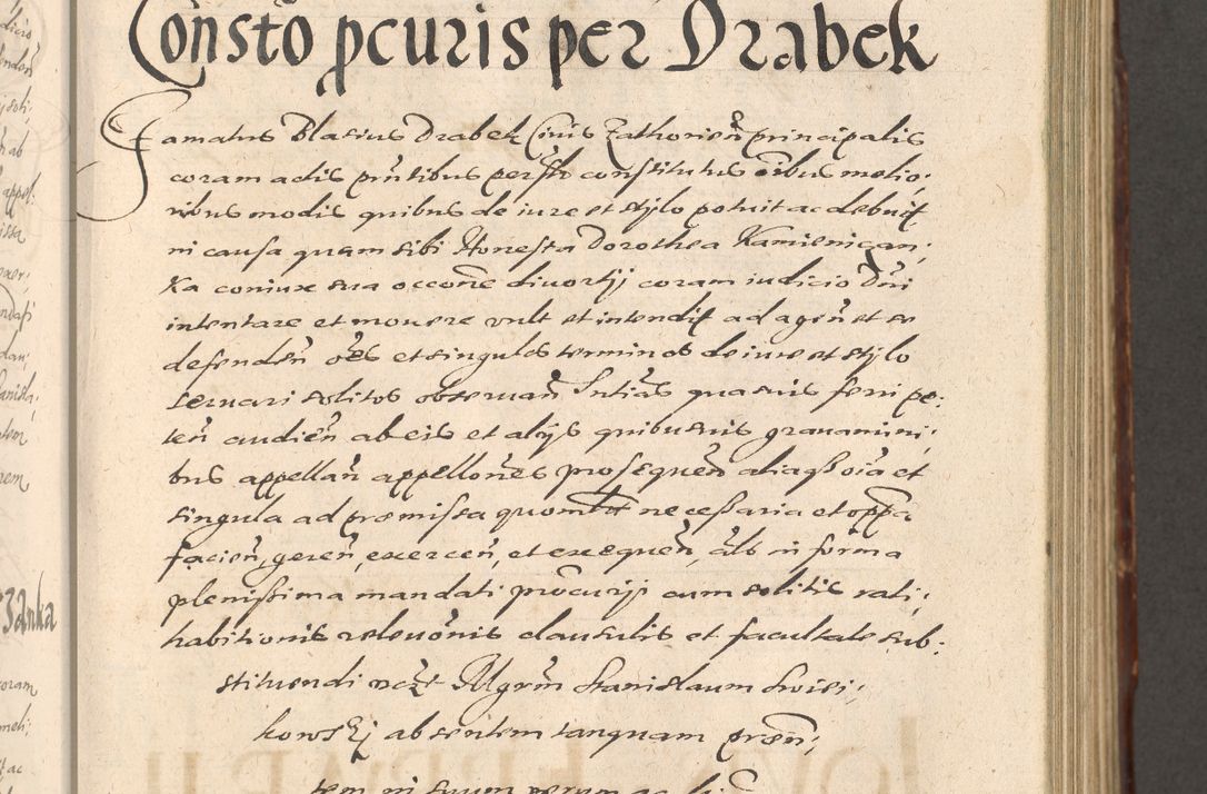 Zdjęcie nr 341 dla obiektu archiwalnego: Illustrissimo et Reverendissimo in Christo Patre Domino Domino Petro Tylicki Dei et Apostolice Sedis Gratia Episcopo Cracoviensis Duce Severiensis Acta actorum causarum sententiarum tam interloquutoriarum quam definitivarum decretorum obligationum, quietationum, recognitionum, constitutionum procuratorum etc. etc. coram Admodum Reverendo Domino Thoma Oborski I. V. Doctore Canonico Vicario in Spiritualibus et Officiali generali Cracoviensis in anno Domini Millesimo Sexcentessimo Decimoquarto Cuius Indictio duodecima Pontificus SS. D. N. D. Pauli Divina providentia Papae quinti Anno decimo foeliciter incipiunt