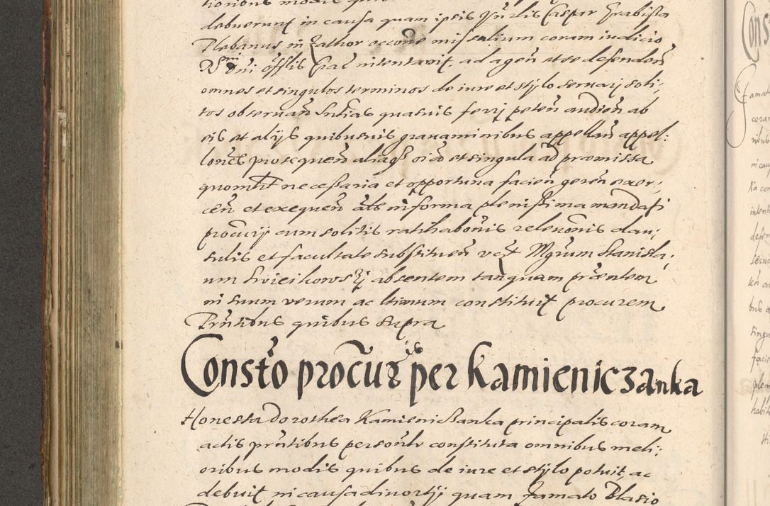 Zdjęcie nr 340 dla obiektu archiwalnego: Illustrissimo et Reverendissimo in Christo Patre Domino Domino Petro Tylicki Dei et Apostolice Sedis Gratia Episcopo Cracoviensis Duce Severiensis Acta actorum causarum sententiarum tam interloquutoriarum quam definitivarum decretorum obligationum, quietationum, recognitionum, constitutionum procuratorum etc. etc. coram Admodum Reverendo Domino Thoma Oborski I. V. Doctore Canonico Vicario in Spiritualibus et Officiali generali Cracoviensis in anno Domini Millesimo Sexcentessimo Decimoquarto Cuius Indictio duodecima Pontificus SS. D. N. D. Pauli Divina providentia Papae quinti Anno decimo foeliciter incipiunt