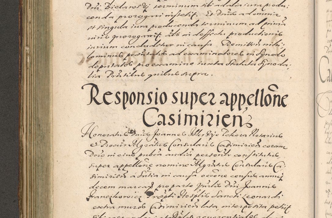 Zdjęcie nr 324 dla obiektu archiwalnego: Illustrissimo et Reverendissimo in Christo Patre Domino Domino Petro Tylicki Dei et Apostolice Sedis Gratia Episcopo Cracoviensis Duce Severiensis Acta actorum causarum sententiarum tam interloquutoriarum quam definitivarum decretorum obligationum, quietationum, recognitionum, constitutionum procuratorum etc. etc. coram Admodum Reverendo Domino Thoma Oborski I. V. Doctore Canonico Vicario in Spiritualibus et Officiali generali Cracoviensis in anno Domini Millesimo Sexcentessimo Decimoquarto Cuius Indictio duodecima Pontificus SS. D. N. D. Pauli Divina providentia Papae quinti Anno decimo foeliciter incipiunt