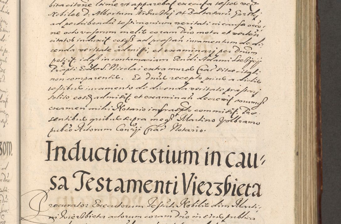 Zdjęcie nr 317 dla obiektu archiwalnego: Illustrissimo et Reverendissimo in Christo Patre Domino Domino Petro Tylicki Dei et Apostolice Sedis Gratia Episcopo Cracoviensis Duce Severiensis Acta actorum causarum sententiarum tam interloquutoriarum quam definitivarum decretorum obligationum, quietationum, recognitionum, constitutionum procuratorum etc. etc. coram Admodum Reverendo Domino Thoma Oborski I. V. Doctore Canonico Vicario in Spiritualibus et Officiali generali Cracoviensis in anno Domini Millesimo Sexcentessimo Decimoquarto Cuius Indictio duodecima Pontificus SS. D. N. D. Pauli Divina providentia Papae quinti Anno decimo foeliciter incipiunt