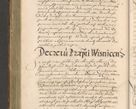 Zdjęcie nr 310 dla obiektu archiwalnego: Illustrissimo et Reverendissimo in Christo Patre Domino Domino Petro Tylicki Dei et Apostolice Sedis Gratia Episcopo Cracoviensis Duce Severiensis Acta actorum causarum sententiarum tam interloquutoriarum quam definitivarum decretorum obligationum, quietationum, recognitionum, constitutionum procuratorum etc. etc. coram Admodum Reverendo Domino Thoma Oborski I. V. Doctore Canonico Vicario in Spiritualibus et Officiali generali Cracoviensis in anno Domini Millesimo Sexcentessimo Decimoquarto Cuius Indictio duodecima Pontificus SS. D. N. D. Pauli Divina providentia Papae quinti Anno decimo foeliciter incipiunt