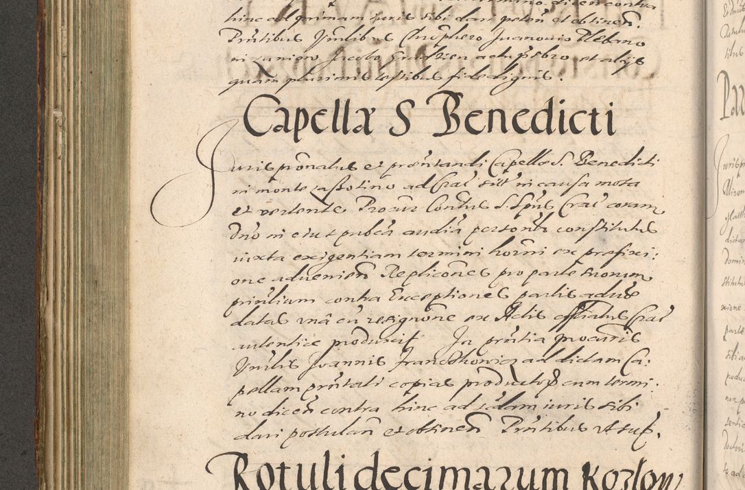 Zdjęcie nr 300 dla obiektu archiwalnego: Illustrissimo et Reverendissimo in Christo Patre Domino Domino Petro Tylicki Dei et Apostolice Sedis Gratia Episcopo Cracoviensis Duce Severiensis Acta actorum causarum sententiarum tam interloquutoriarum quam definitivarum decretorum obligationum, quietationum, recognitionum, constitutionum procuratorum etc. etc. coram Admodum Reverendo Domino Thoma Oborski I. V. Doctore Canonico Vicario in Spiritualibus et Officiali generali Cracoviensis in anno Domini Millesimo Sexcentessimo Decimoquarto Cuius Indictio duodecima Pontificus SS. D. N. D. Pauli Divina providentia Papae quinti Anno decimo foeliciter incipiunt