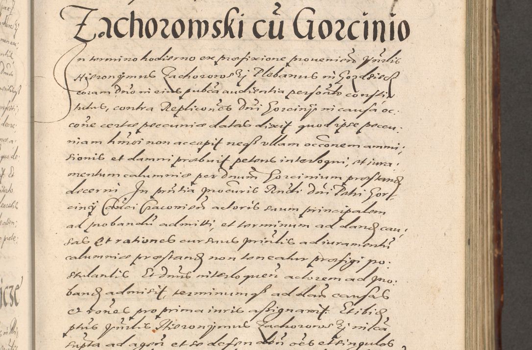 Zdjęcie nr 293 dla obiektu archiwalnego: Illustrissimo et Reverendissimo in Christo Patre Domino Domino Petro Tylicki Dei et Apostolice Sedis Gratia Episcopo Cracoviensis Duce Severiensis Acta actorum causarum sententiarum tam interloquutoriarum quam definitivarum decretorum obligationum, quietationum, recognitionum, constitutionum procuratorum etc. etc. coram Admodum Reverendo Domino Thoma Oborski I. V. Doctore Canonico Vicario in Spiritualibus et Officiali generali Cracoviensis in anno Domini Millesimo Sexcentessimo Decimoquarto Cuius Indictio duodecima Pontificus SS. D. N. D. Pauli Divina providentia Papae quinti Anno decimo foeliciter incipiunt