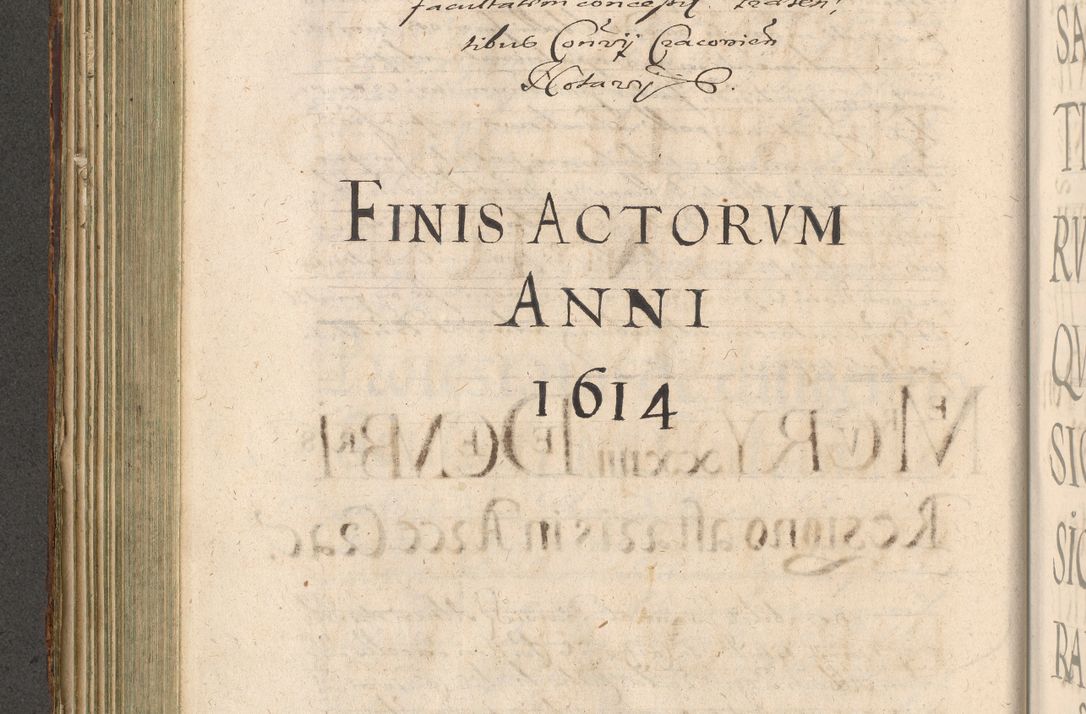 Zdjęcie nr 276 dla obiektu archiwalnego: Illustrissimo et Reverendissimo in Christo Patre Domino Domino Petro Tylicki Dei et Apostolice Sedis Gratia Episcopo Cracoviensis Duce Severiensis Acta actorum causarum sententiarum tam interloquutoriarum quam definitivarum decretorum obligationum, quietationum, recognitionum, constitutionum procuratorum etc. etc. coram Admodum Reverendo Domino Thoma Oborski I. V. Doctore Canonico Vicario in Spiritualibus et Officiali generali Cracoviensis in anno Domini Millesimo Sexcentessimo Decimoquarto Cuius Indictio duodecima Pontificus SS. D. N. D. Pauli Divina providentia Papae quinti Anno decimo foeliciter incipiunt