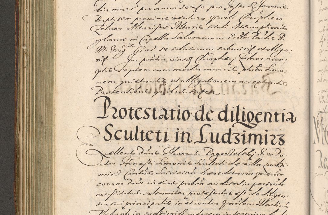 Zdjęcie nr 274 dla obiektu archiwalnego: Illustrissimo et Reverendissimo in Christo Patre Domino Domino Petro Tylicki Dei et Apostolice Sedis Gratia Episcopo Cracoviensis Duce Severiensis Acta actorum causarum sententiarum tam interloquutoriarum quam definitivarum decretorum obligationum, quietationum, recognitionum, constitutionum procuratorum etc. etc. coram Admodum Reverendo Domino Thoma Oborski I. V. Doctore Canonico Vicario in Spiritualibus et Officiali generali Cracoviensis in anno Domini Millesimo Sexcentessimo Decimoquarto Cuius Indictio duodecima Pontificus SS. D. N. D. Pauli Divina providentia Papae quinti Anno decimo foeliciter incipiunt