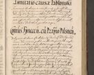 Zdjęcie nr 263 dla obiektu archiwalnego: Illustrissimo et Reverendissimo in Christo Patre Domino Domino Petro Tylicki Dei et Apostolice Sedis Gratia Episcopo Cracoviensis Duce Severiensis Acta actorum causarum sententiarum tam interloquutoriarum quam definitivarum decretorum obligationum, quietationum, recognitionum, constitutionum procuratorum etc. etc. coram Admodum Reverendo Domino Thoma Oborski I. V. Doctore Canonico Vicario in Spiritualibus et Officiali generali Cracoviensis in anno Domini Millesimo Sexcentessimo Decimoquarto Cuius Indictio duodecima Pontificus SS. D. N. D. Pauli Divina providentia Papae quinti Anno decimo foeliciter incipiunt