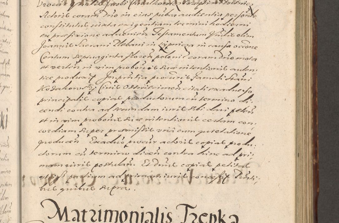 Zdjęcie nr 251 dla obiektu archiwalnego: Illustrissimo et Reverendissimo in Christo Patre Domino Domino Petro Tylicki Dei et Apostolice Sedis Gratia Episcopo Cracoviensis Duce Severiensis Acta actorum causarum sententiarum tam interloquutoriarum quam definitivarum decretorum obligationum, quietationum, recognitionum, constitutionum procuratorum etc. etc. coram Admodum Reverendo Domino Thoma Oborski I. V. Doctore Canonico Vicario in Spiritualibus et Officiali generali Cracoviensis in anno Domini Millesimo Sexcentessimo Decimoquarto Cuius Indictio duodecima Pontificus SS. D. N. D. Pauli Divina providentia Papae quinti Anno decimo foeliciter incipiunt