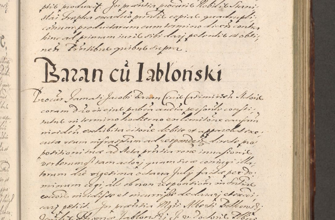 Zdjęcie nr 235 dla obiektu archiwalnego: Illustrissimo et Reverendissimo in Christo Patre Domino Domino Petro Tylicki Dei et Apostolice Sedis Gratia Episcopo Cracoviensis Duce Severiensis Acta actorum causarum sententiarum tam interloquutoriarum quam definitivarum decretorum obligationum, quietationum, recognitionum, constitutionum procuratorum etc. etc. coram Admodum Reverendo Domino Thoma Oborski I. V. Doctore Canonico Vicario in Spiritualibus et Officiali generali Cracoviensis in anno Domini Millesimo Sexcentessimo Decimoquarto Cuius Indictio duodecima Pontificus SS. D. N. D. Pauli Divina providentia Papae quinti Anno decimo foeliciter incipiunt