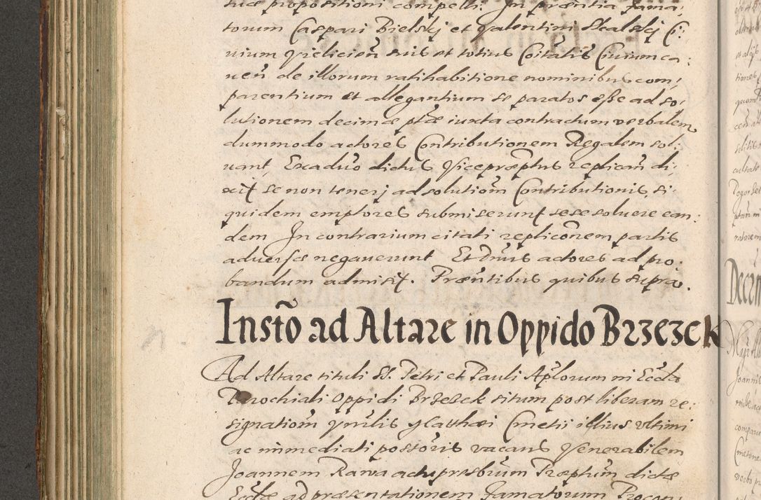 Zdjęcie nr 228 dla obiektu archiwalnego: Illustrissimo et Reverendissimo in Christo Patre Domino Domino Petro Tylicki Dei et Apostolice Sedis Gratia Episcopo Cracoviensis Duce Severiensis Acta actorum causarum sententiarum tam interloquutoriarum quam definitivarum decretorum obligationum, quietationum, recognitionum, constitutionum procuratorum etc. etc. coram Admodum Reverendo Domino Thoma Oborski I. V. Doctore Canonico Vicario in Spiritualibus et Officiali generali Cracoviensis in anno Domini Millesimo Sexcentessimo Decimoquarto Cuius Indictio duodecima Pontificus SS. D. N. D. Pauli Divina providentia Papae quinti Anno decimo foeliciter incipiunt
